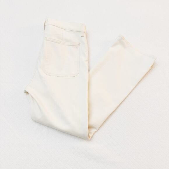 Madewell Mid-Rise Kick Out Jeans Denim Cream Color Size 29 - Picture 3 of 8
